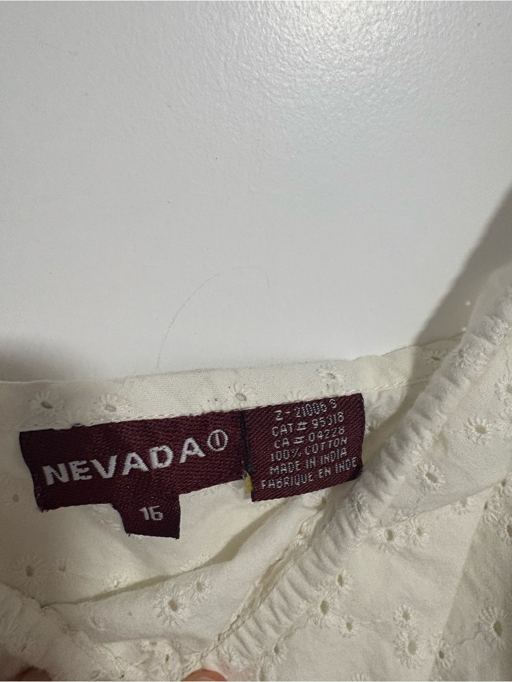 Y2K Nevada Eyelet Cotton Crop Top Sleeveless Summer Shirt Cami Plus Size 16 - Picture 5 of 9